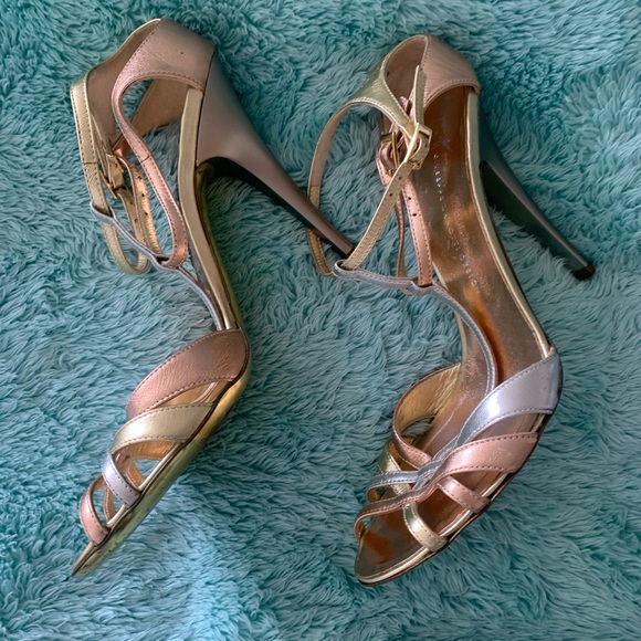 Giuseppe Zanetti Desigh metallic tricolor Heel sandals - Picture 9 of 13